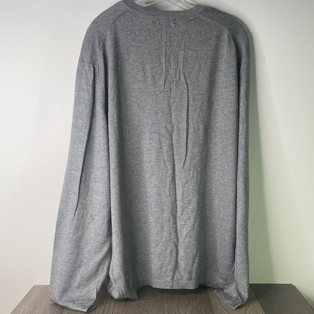 Banana Republic Silk Cashmere Gray Crewneck Sweater Men’s Size XL - 1340 - Picture 6 of 11